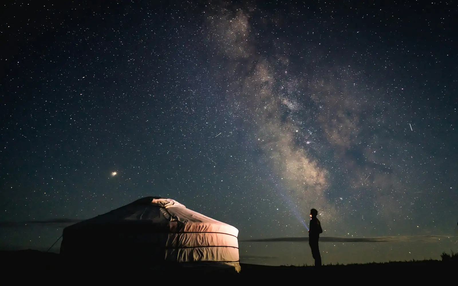 A ger under the Milky Way