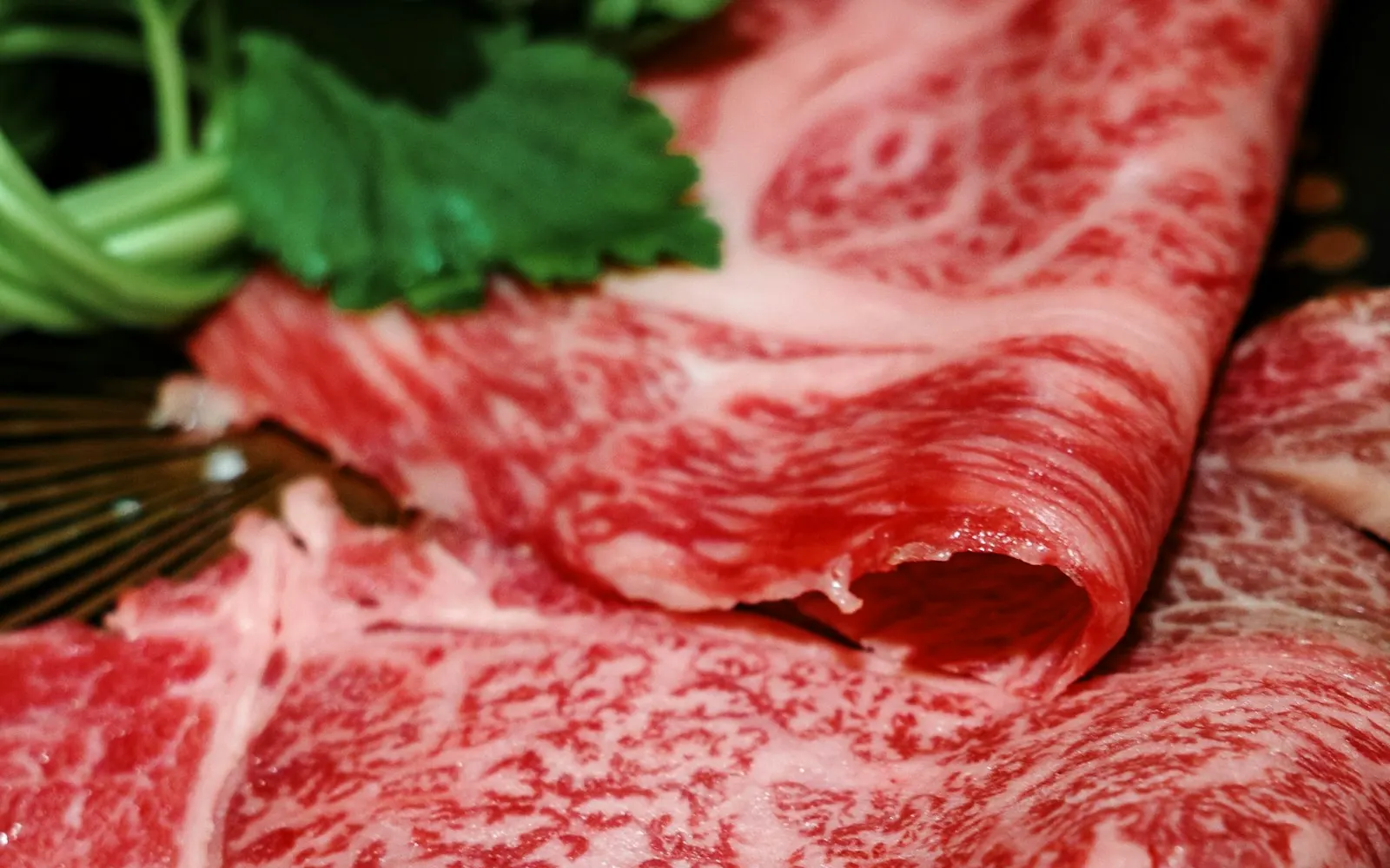 Marbled Wagyu beef