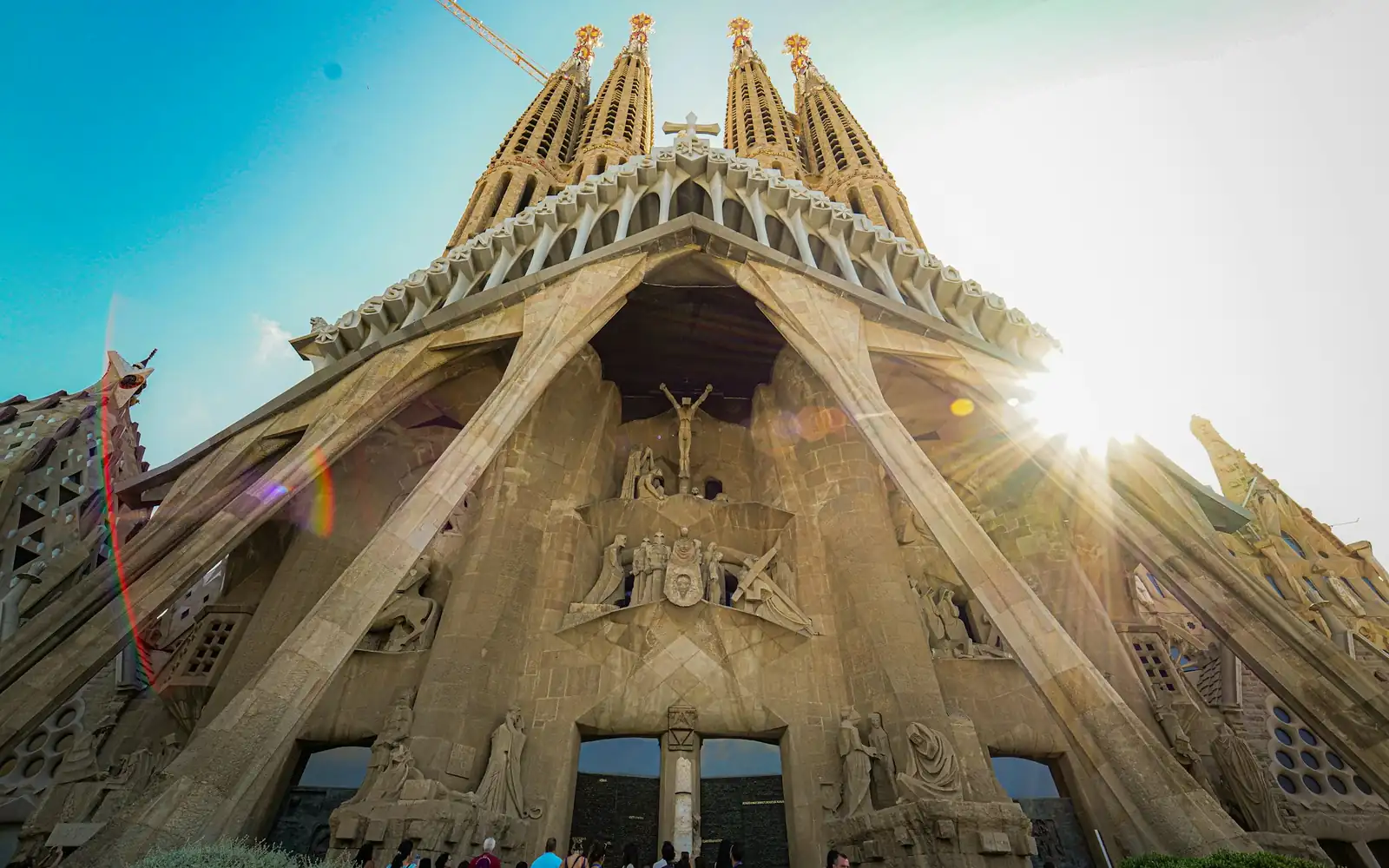 The Sagrada Familia in the afternoon sun